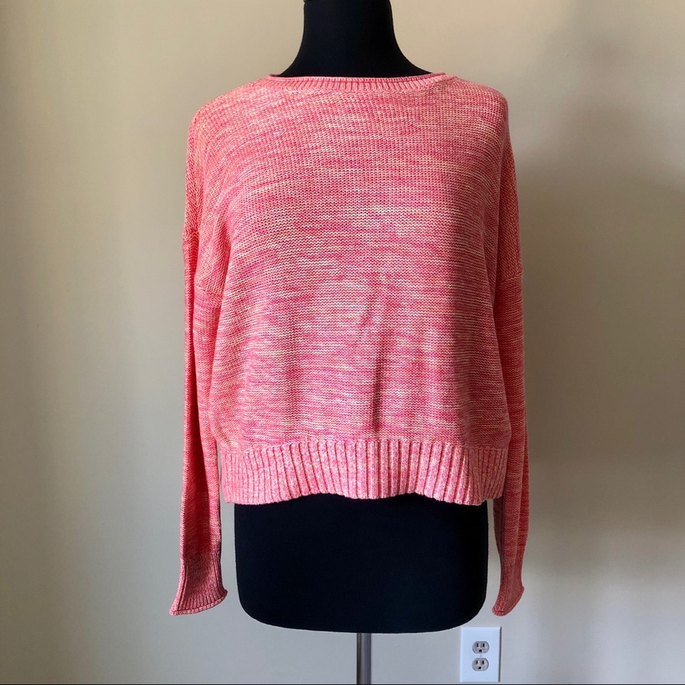 LOFT Marled Elliptical Hem Sweater - Picture 3 of 8